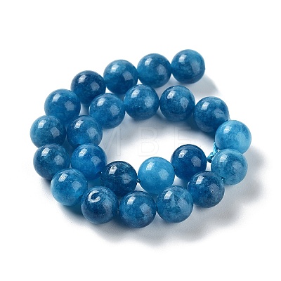 Dyed Natural Malaysia Jade Beads Strands G-G021-02B-10-1