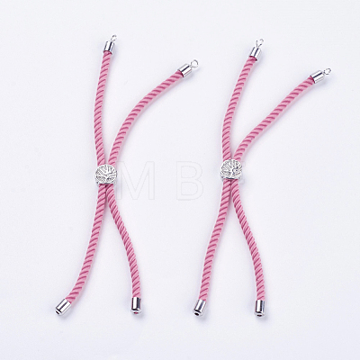 Nylon Twisted Cord Bracelet Making MAK-F018-P-RS-1