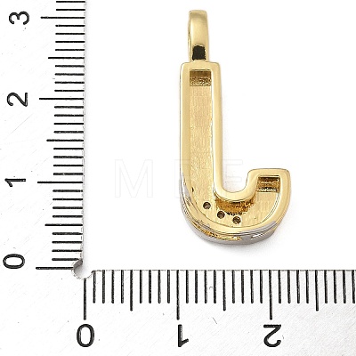 Brass Micro Pave Cubic Zirconia Pendants KK-B126-02G-J-1