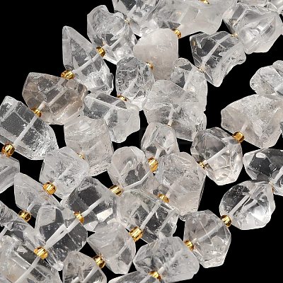 Natural Quartz Crystal Beads Strands G-F833-S01-01-1