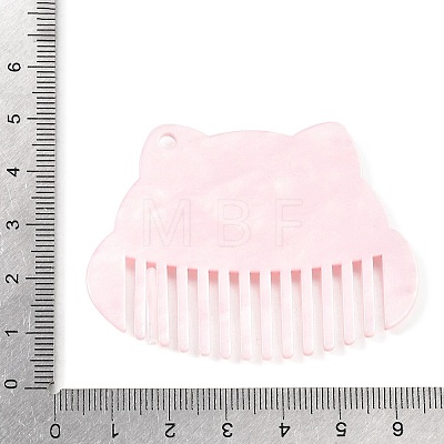 Printed Cellulose Acetate(Resin) Big Pendants RESI-F070-01B-1
