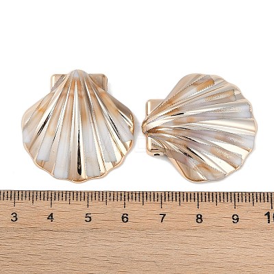 Acrylic Imitation Shell Pendants OACR-F012-04-1