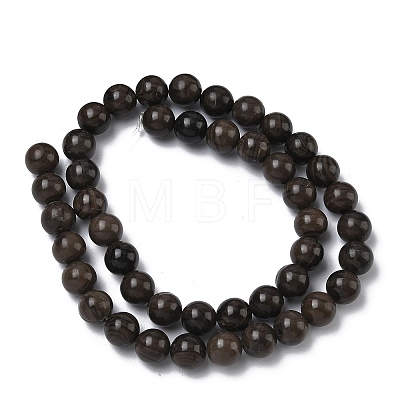 Natural Wood Lace Stone Wooden Jasper Beads Strands G-K365-F03-8mm-1