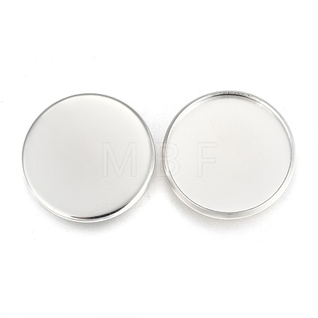 304 Stainless Steel Plain Edge Bezel Cups STAS-E460-10S-20MM-1