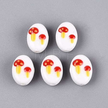 Handmade Porcelain Ceramic Beads PORC-Q005-07B-1