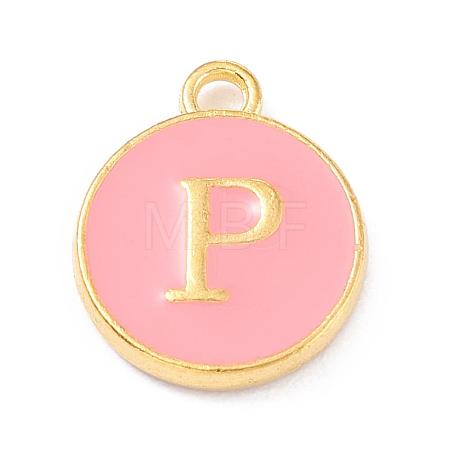 Golden Plated Alloy Enamel Charms ENAM-Q437-14P-1