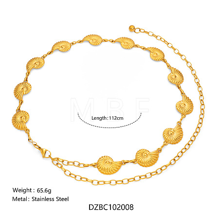 Summer Beach 304 Stainless Steel Link Chain Waist Belly Chains for Sexy Bikini FS-WGD8E2E-05-1