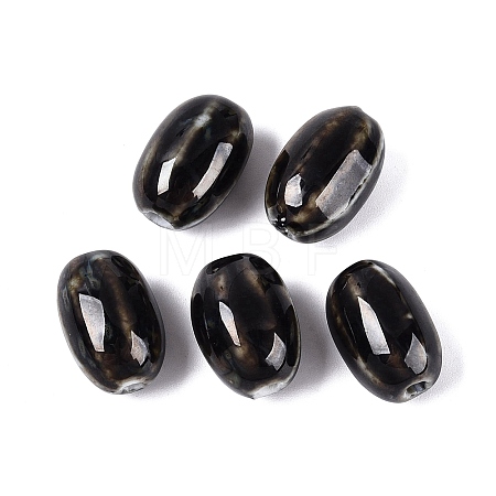 Vintage Handmade Porcelain Beads PORC-Q006-10O-1