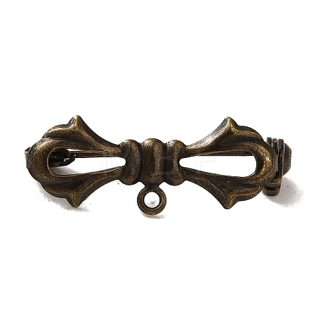 Brass Brooches Findings KK-M285-34AB-1