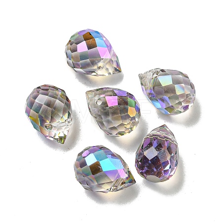 Electroplate Glass Beads EGLA-A041-02-HR02-1