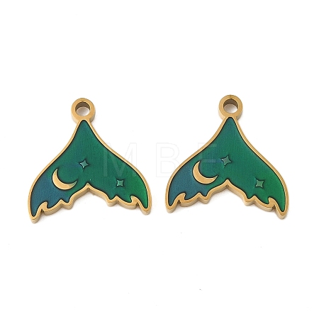 304 Stainless Steel Enamel Pendants STAS-Z139-03G-07-1