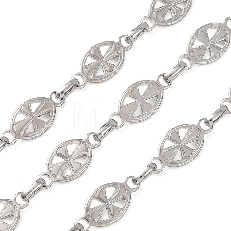 304 Stainless Steel Oval with Cross Link Chains SA-CBAE0F2-0P-1