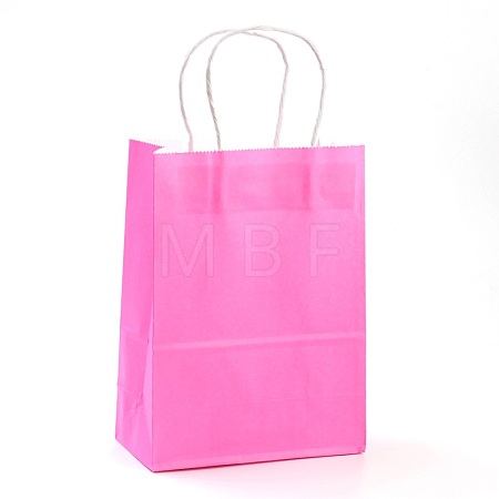 Pure Color Kraft Paper Bags AJEW-G020-B-02-1