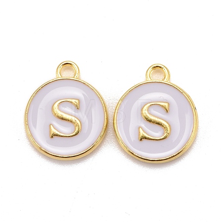 Golden Plated Alloy Charms X-ENAM-S118-01S-1