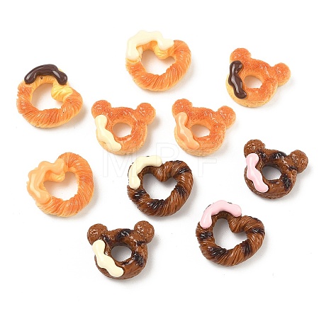 Opaque Resin Cabochons RESI-K030-10-1