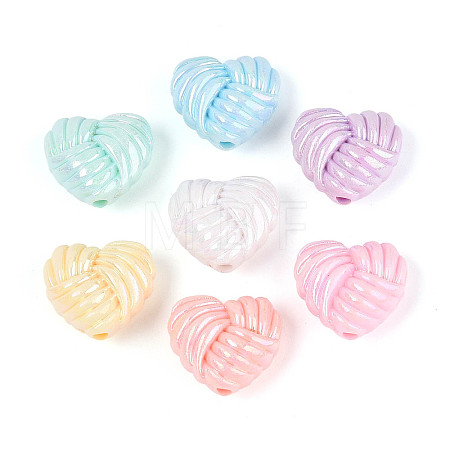 Opaque Acrylic Beads X-OACR-N150-01-1