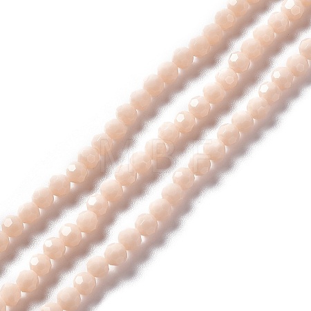Faceted(32 Facets) Glass Beads Strands EGLA-J042-35A-03-1