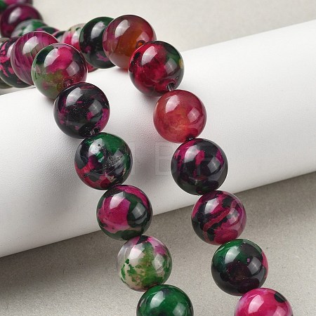 Natural Multi-Color Agate Beads Strands G-A261-B13-14mm-1