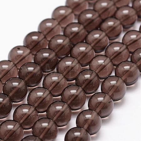 Natural Obsidian Beads Strands G-D838-6mm-01-1