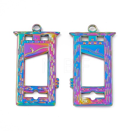 Ion Plating(IP) 304 Stainless Steel Pendants STAS-B031-10R-1