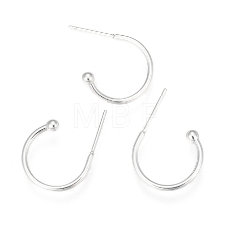 304 Stainless Steel Earring Hooks STAS-K211-01S-A-1