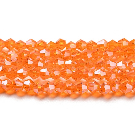 Transparent Electroplate Glass Beads Strands EGLA-A039-T3mm-A11-1