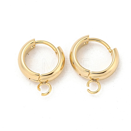 201 Stainless Steel Huggie Hoop Earring Findings STAS-P283-01V-G-1