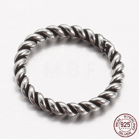 925 Thailand Sterling Silver Soldered Closed Jump Rings X-STER-P005-13-1