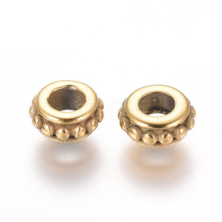 Ion Plating(IP) 304 Stainless Steel Spacer Beads STAS-I120-65G-1