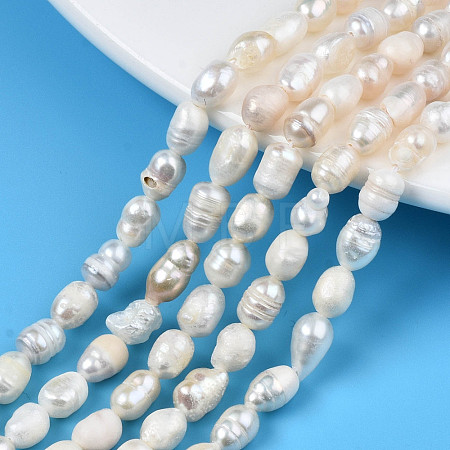 Natural Cultured Freshwater Pearl Beads Strands X-PEAR-N012-05F-1