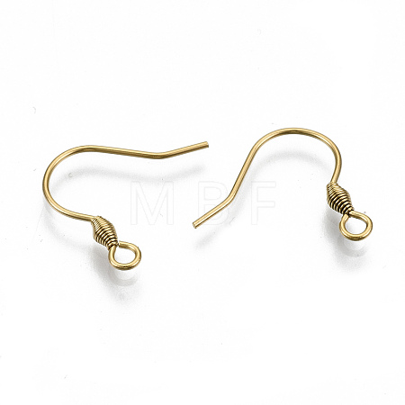 304 Stainless Steel Earring Hooks STAS-S111-011G-NR-1