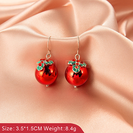 Alloy Enamel Dangle Earrings FS-WG66691-07-1