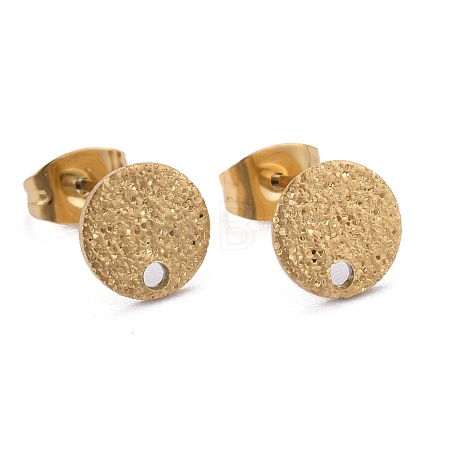 Ion Plating(IP) 304 Stainless Steel Stud Earring Findings STAS-Z021-A-01G-1