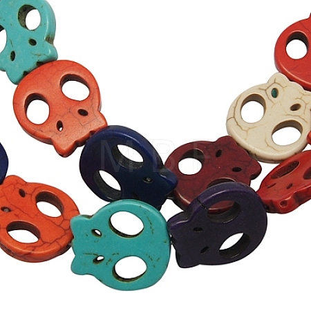 Synthetic Howlite Beads X-TURQ-21X20-1