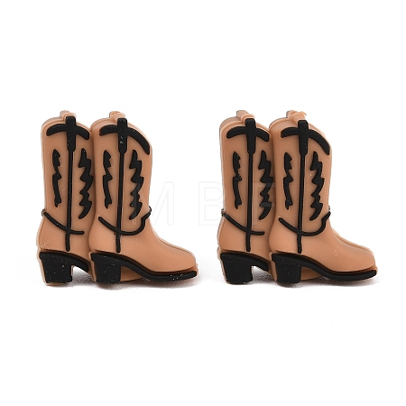 Cowboy Theme Silicone Focal Beads SIL-G014-01B-1