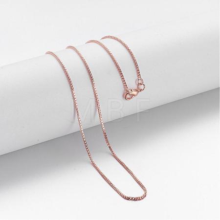 Brass Chain Necklaces MAK-F013-02RG-1