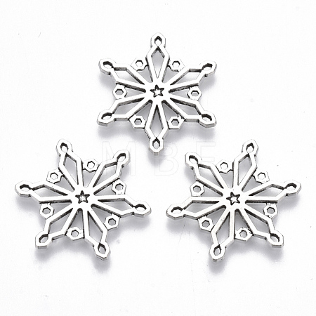 Tibetan Style Alloy Pendants TIBE-N010-32AS-RS-1