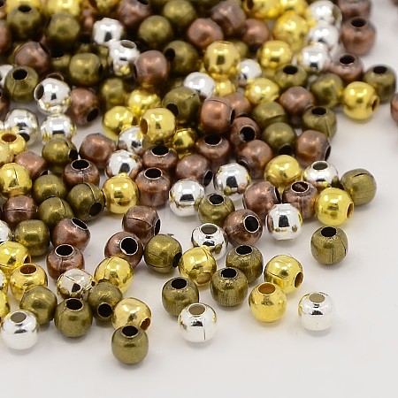 Mixed Iron Round Spacer Beads IFIN-E148Y-M-1