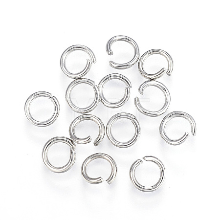 Tarnish Resistant 304 Stainless Steel Open Jump Rings A-STAS-F110-06P-1