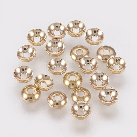 Brass Bead Caps X-KK-T014-122G-1