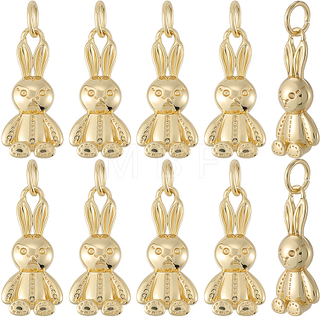 12Pcs Brass Pendants KK-BBC0019-16-1