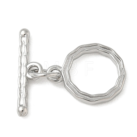Brass Toggle Clasps KK-CBAFC6C-07A-P-1