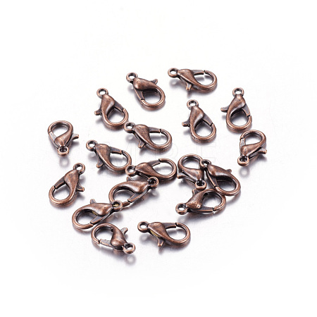 Zinc Alloy Lobster Claw Clasps X-E105-R-NR-1