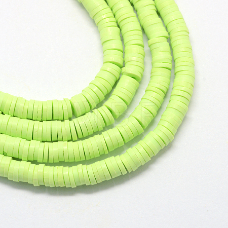 Handmade Polymer Clay Beads X-CLAY-R067-3.0mm-24-1