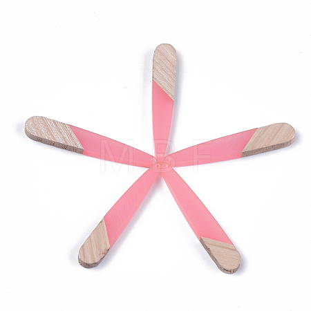 Resin & Walnut Wood Pendants RESI-S358-40F-1