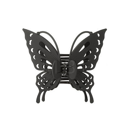 Hollow Butterfly Shape Plastic Large Claw Hair Clips PW-WG59392-01-1