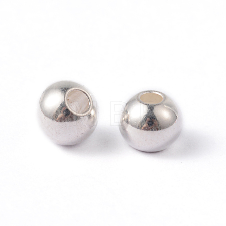 202 Stainless Steel Beads X-STAS-O091-B-04S-1