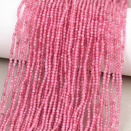 Natural Pink Tourmaline Beads Strands G-RM250101-A4-1