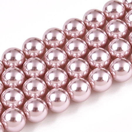 Glass Pearl Beads Strands HY-G002-01D-05-1