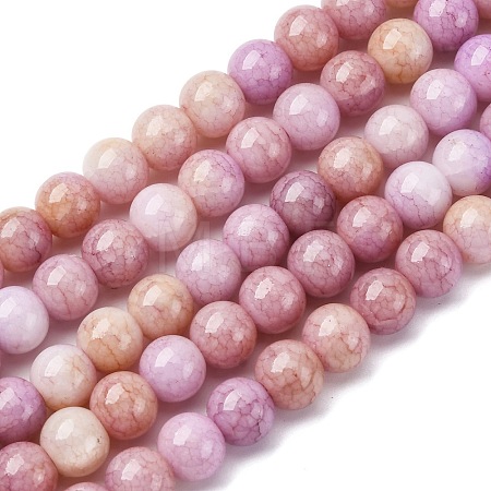 Ombre Effect Dyed Glass Beads Strands X-GLAA-T031-01O-10-1